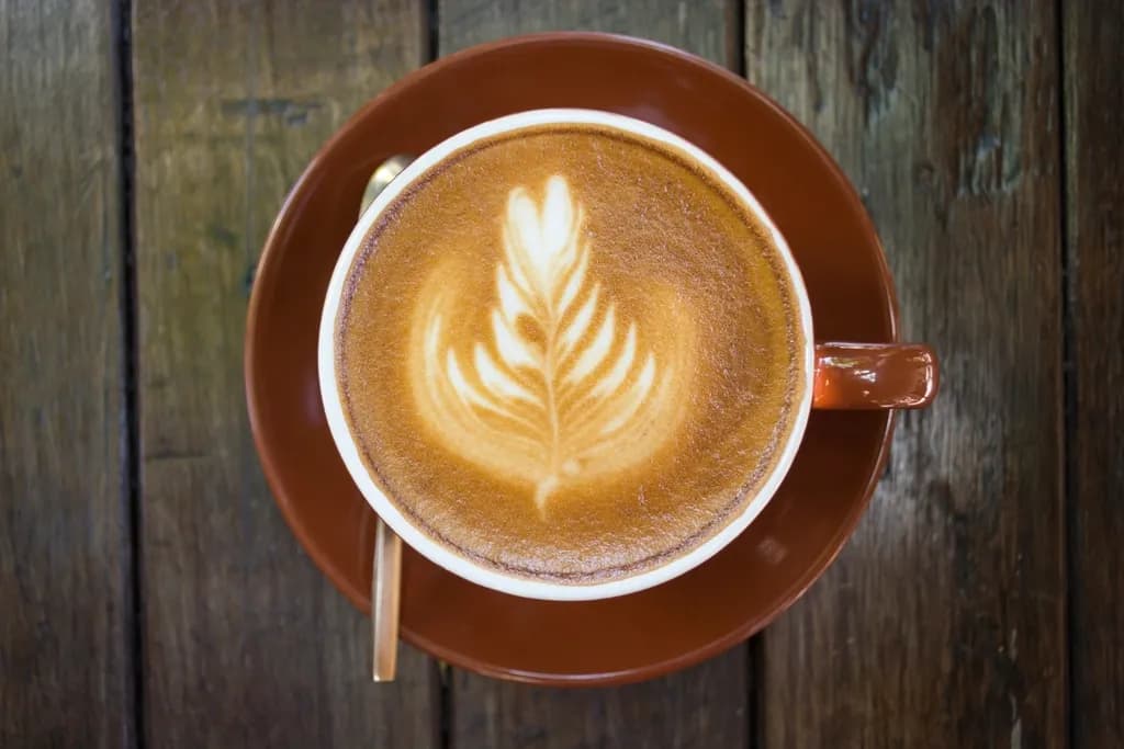 Latte: Espresso con abundante leche vaporizada y arte latte. Cremoso y equilibrado.