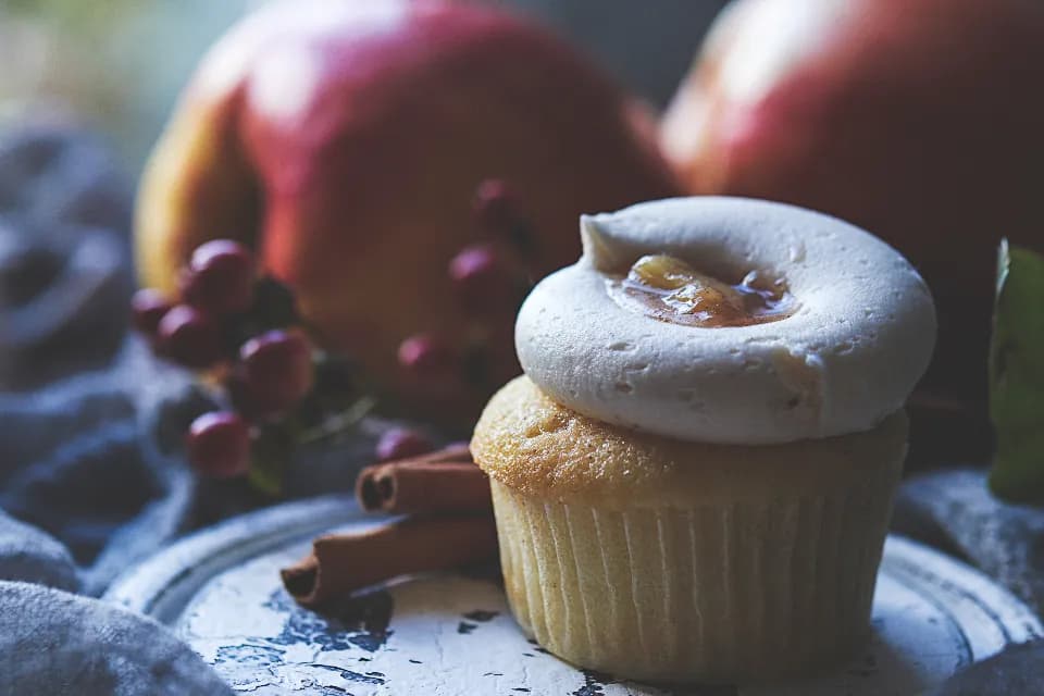Cupcake de vainilla, foto 1 de 4